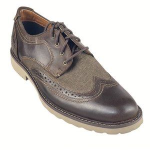 LUCKY BRAND Shoes Monroe Wingtip Brown Derby Oxford  Men's 9M